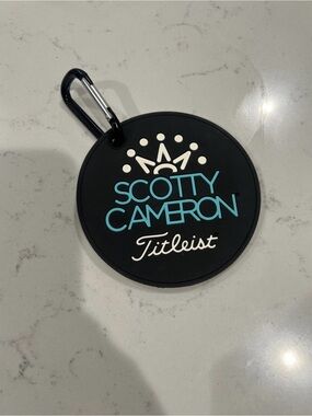 Scotty Cameron Black and Tiffany Blue Bag Tag